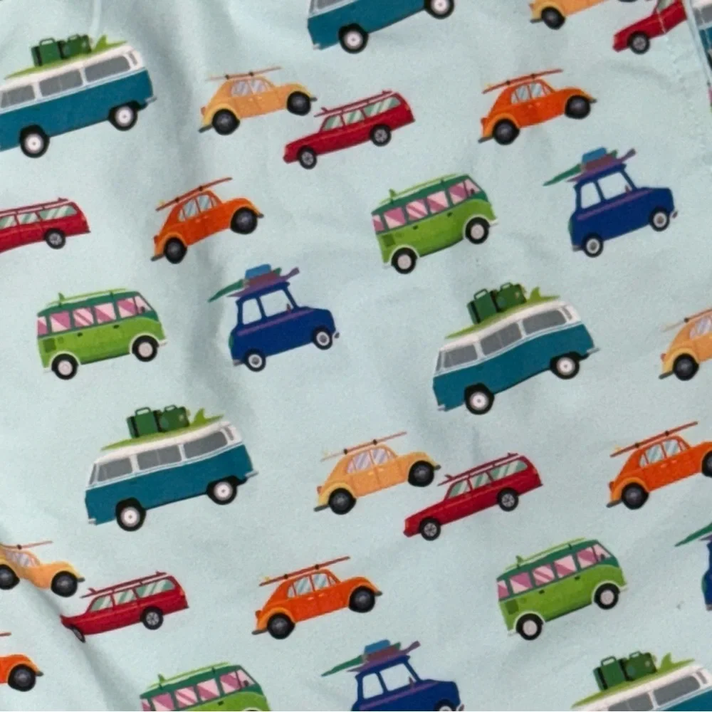 Surf Society Men’s Size Large Retro Cars Swim Trunks Board Shorts